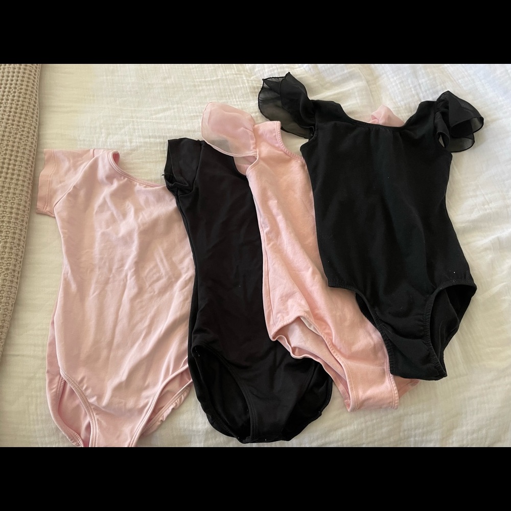 Girls dance leotards - set of 4
